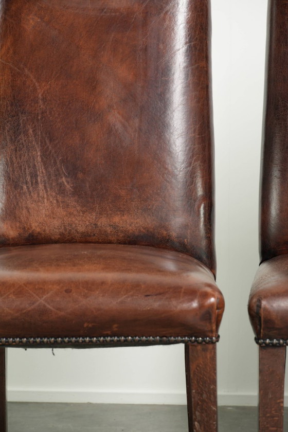 6x prachtige karaktervolle schapenleren eetkamerstoelen met de mooiste kleuren en een tijdloos design (photo 15 of 17)