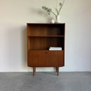 Danish Vintage Bookcase With Flap