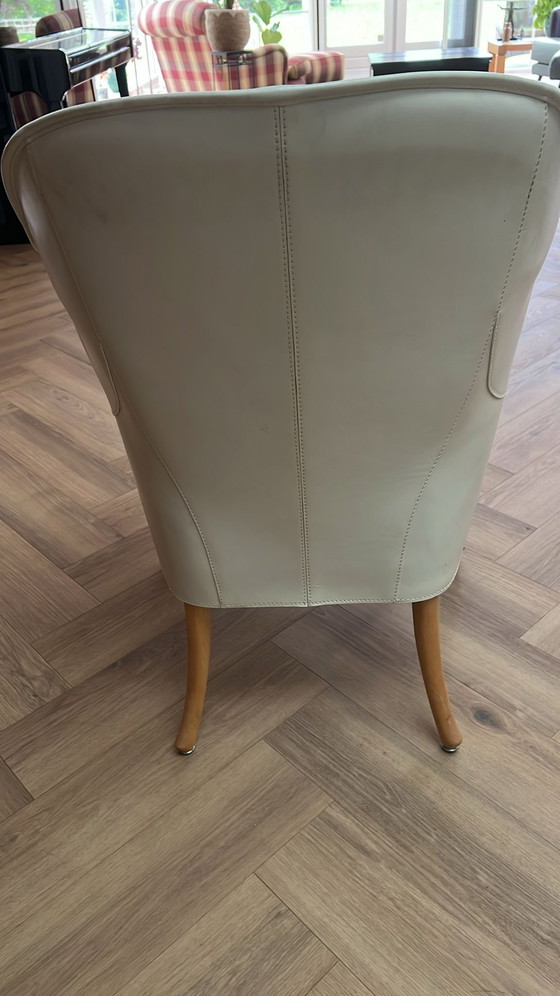 Image 1 of Poltrona di design originale Giorgetti in pelle – in ottime condizioni.