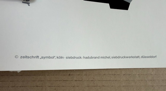 Karl Klode (1904–1989), Estudiantes de la Bauhaus y su pintura hoy, 1982, Póster original de época, fechado y (photo 3 of 5)