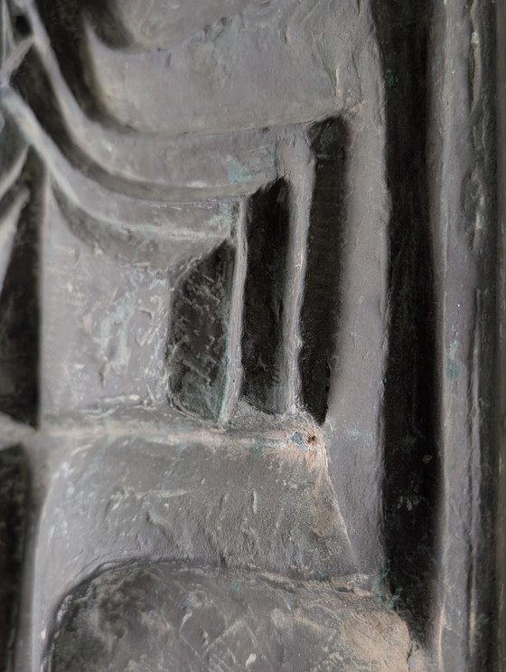 Image 1 of Plaque murale brutaliste en fibre de verre, années 1960