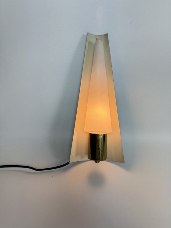 Image 1 of Abat-jour en forme de bougie et douille en laiton, petit accessoire