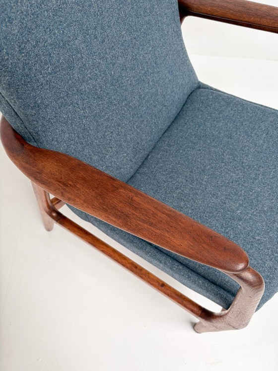 Re-upholstered Edith (men's) Armchair by Bovenkamp, 1960s – Textile, Vintage (photo 4 of 16)