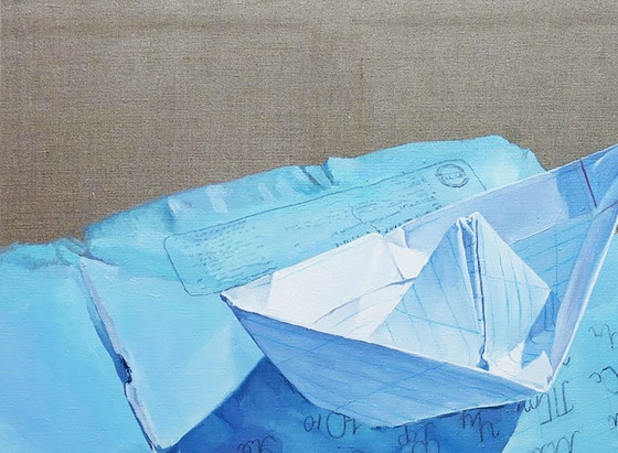 Origineel olieverfschilderij, hedendaagse kunst, symboliek, Terra Incognita – Schilderijen & Tekeningen (photo 6 of 7)