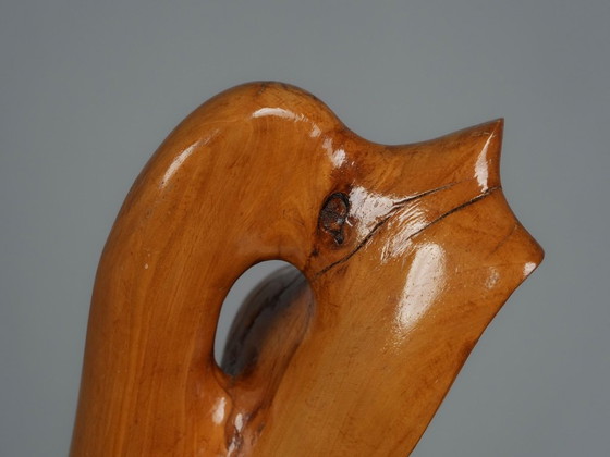 Organische houtsculptuur van H. Hinfelaar, Nederland, jaren 80. – Beeldhouwkunst, Wood (photo 6 of 9)