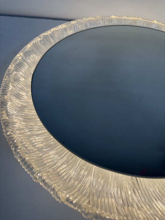 Image 1 of Vintage Hillebrand DesignSpiegel Verlicht Space Age Jaren 70