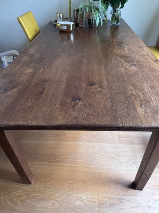 Image 1 of Dining table with edge and 2 drawers