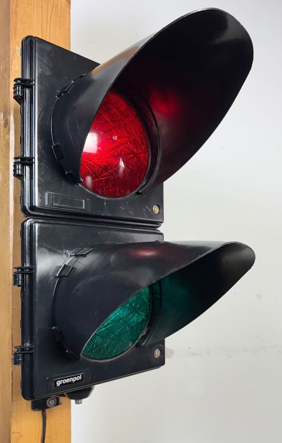 Image 1 of Feux de circulation industriels vintage, années 1980