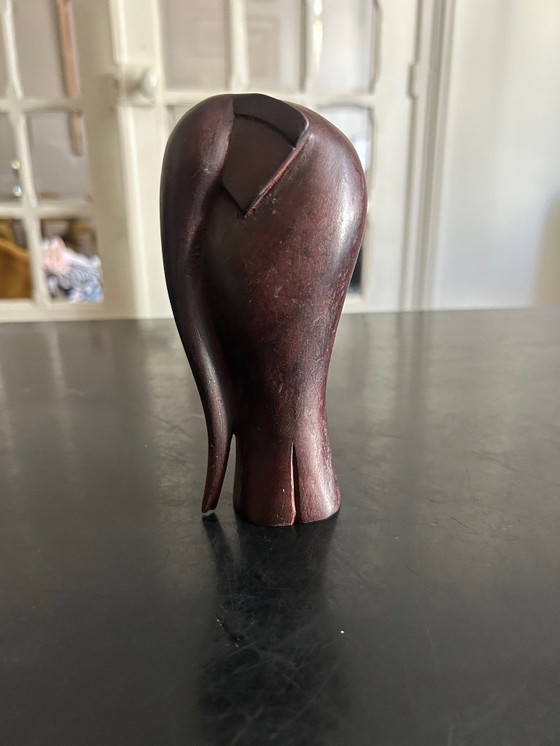 Image 1 of geschnitzter Holzelefant