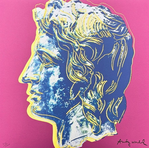 1986 Carnegie Museum of Art After Andy Warhol "Alexander the Great Dark Purple" Lithograph