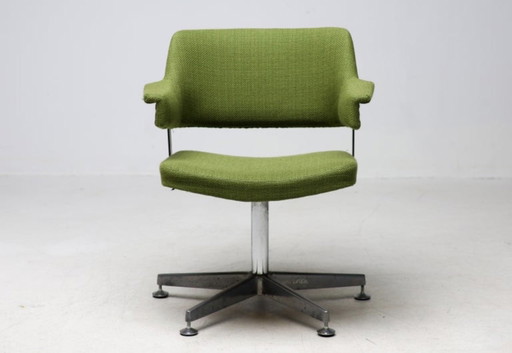 André Cordemeyer — Chaise de bureau pour Gispen – draaistoelen, Aluminium, Wool (photo 2 of 11)