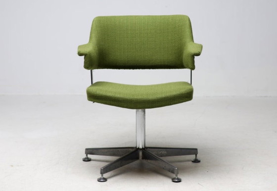 André Cordemeyer — Chaise de bureau pour Gispen – Chaises pivotantes, Aluminium, Wool (photo 2 of 11)