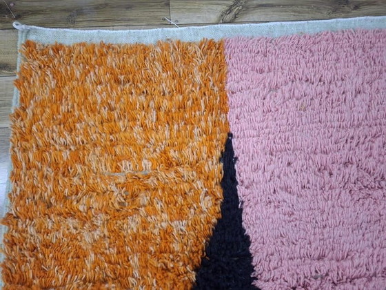 Image 1 of Tapijt van puur wol, handgeweven in de traditionele Marokkaanse stijl, 200 x 400 cm