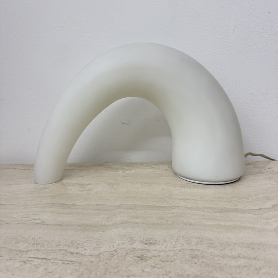 Image 1 of Fontana Arte Thor glass table lamp , 1980s Italy