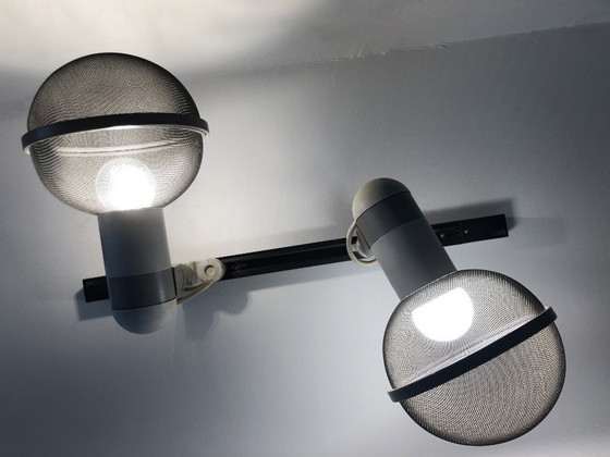 Image 1 of Vintage Ceiling Rail Fixture - Micro Pin Spots - Roger Tallon - Erco - 1975