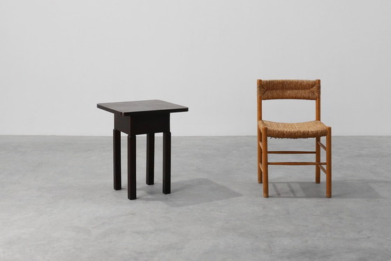 Image 1 of Mesa auxiliar cuadrada Art Déco de roble, Francia, circa 1920