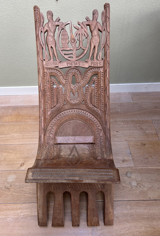 Chaise Palaver surinamaise vintage