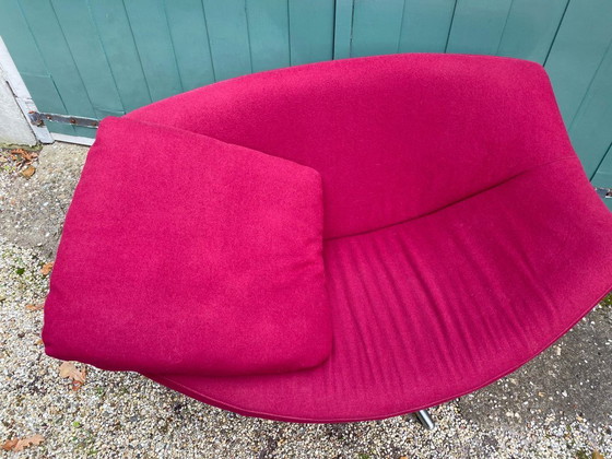 Image 1 of Gigi swivel chair and footstool. Brand: Label by Gerard van der Berg.