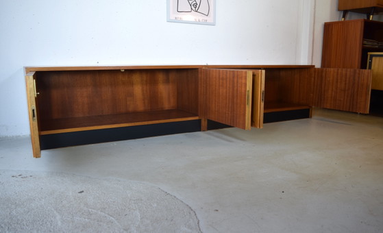 Mid Century Sideboard Modular Vintage Bench Dresser – Wood, Plastic (photo 4 of 8)
