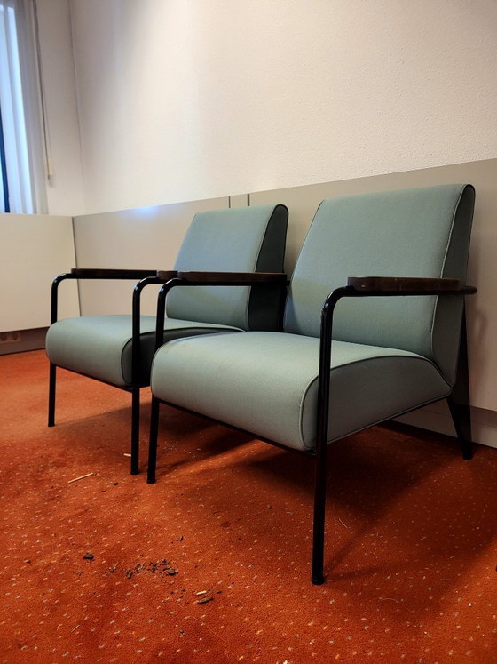 Image 1 of 2x Vitra Living Room Chair mint/black