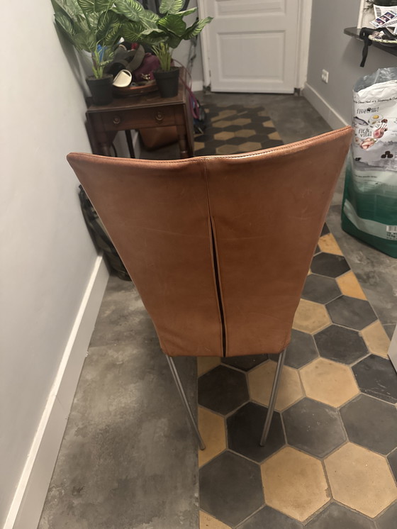 Image 1 of Amerikaans houten tafel met 8 Spica stoelen