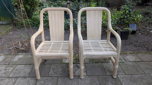 Bamboo garden chairs