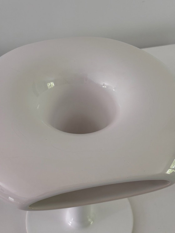 Image 1 of Marc Newson Sci-Fi Vase for Cor Unum, 1993, White Glazed Ceramic, New in Original Box, Signed