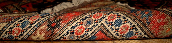 Image 1 of Bolso persa Malayer antiguo, hecho a mano, de colección, con frontal de 61 cm x 70 cm (2' x 2,3'), década de 1900 - 1B334