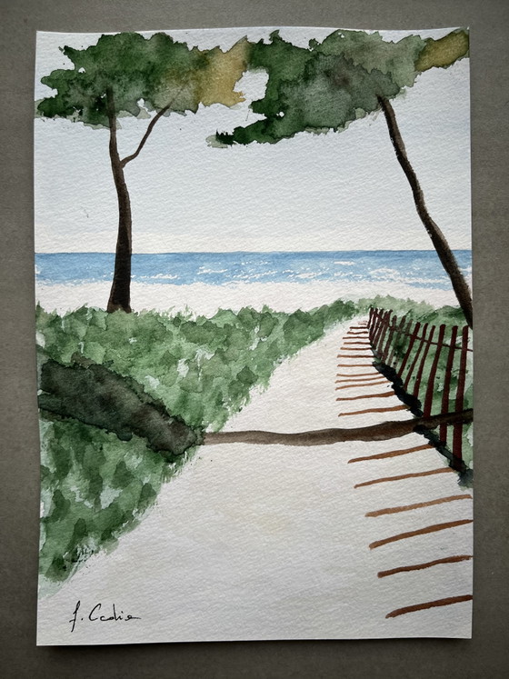 Image 1 of Skizze eines Aquarellkünstlers