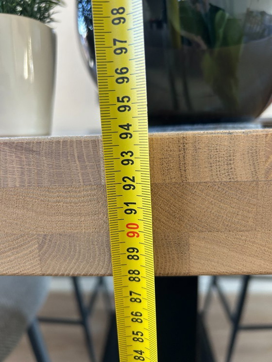 Image 1 of Table de bar (table haute) en bois 140x80x94 avec 4 tabourets