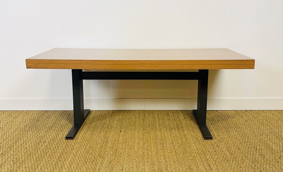 Image 1 of Vintage lift-top coffee table in Formica and black metal, 1970