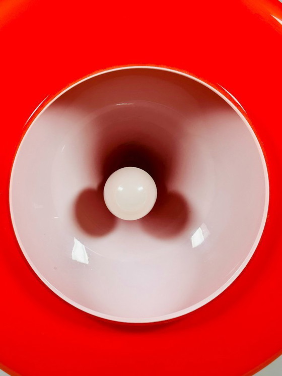 Image 1 of Plafonnier UFO des années 60-70, lampe suspendue en verre de Doria Leuchten, Space Age