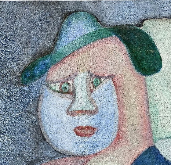 Image 1 of Expressionist and erotic composition by N.Boéri Véfour. France 80's