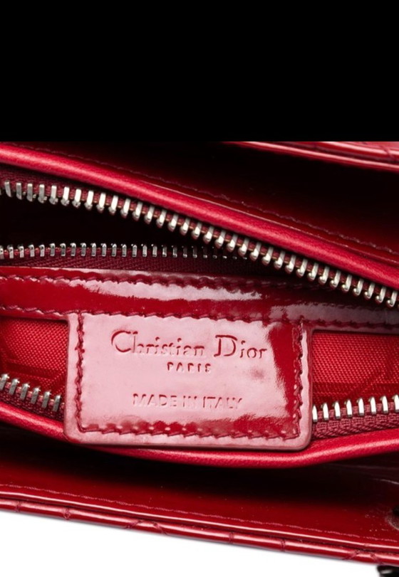 Image 1 of Christian Dior Lady Dior Medium Kirschrot