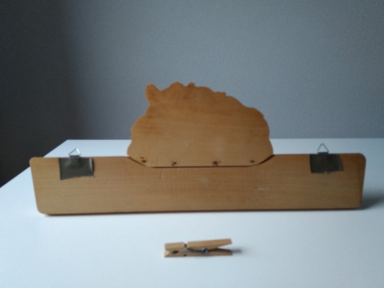 Image 1 of vintage beukenhouten kinderkapstok jaren 60