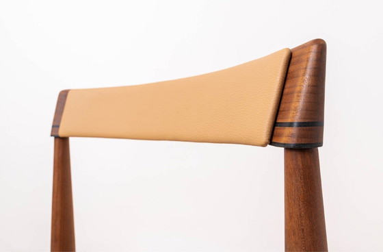 Image 1 of Teak Dining Set by Hans Olsen, 4 Chairs, Round Table, Danish Modern, 1950s