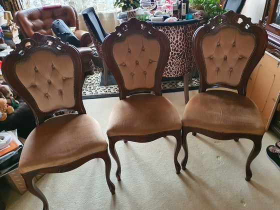 Image 1 of 3 sedie da pranzo barocche
