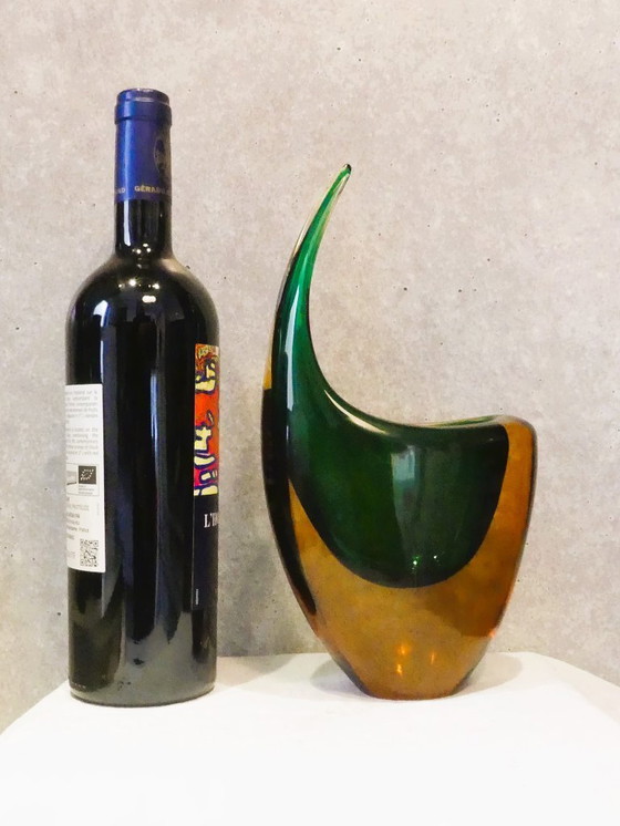 Image 1 of Seltene Murano Vase Sommerso 27 cm Flavio Poli zugeschrieben UK4 Aeb