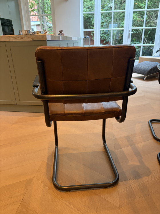 Eetkamerstoelen Jess Design – Leather, Metal (photo 7 of 7)