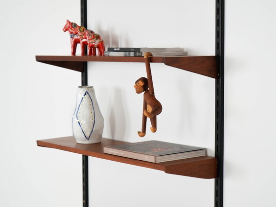 Image 1 of Teak modular shelving unit, Danish design, 1960s, designer: Kai Kristiansen, manufacturer: FM Møbler