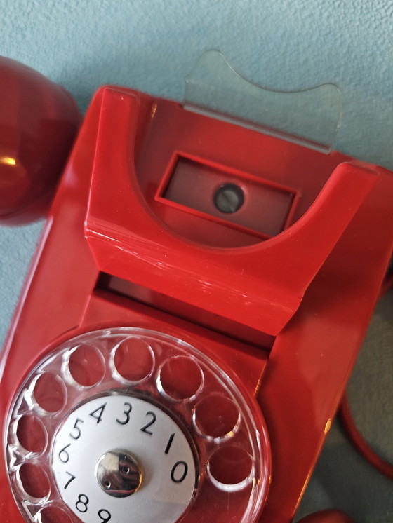 Image 1 of Telefono analogico da parete rosso anni '80