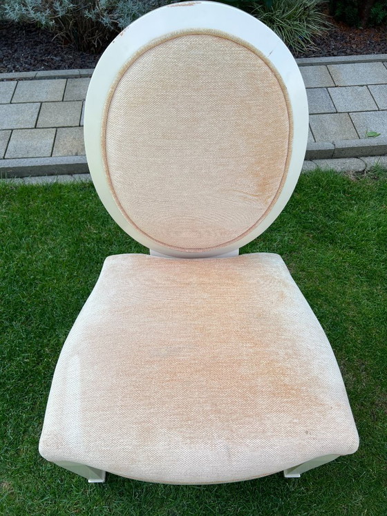 Juego de 6 sillas de comedor Donghia "Grand Flute" "Grand Soleil" de John Hutton (4 sillas laterales / 2 (photo 11 of 14)