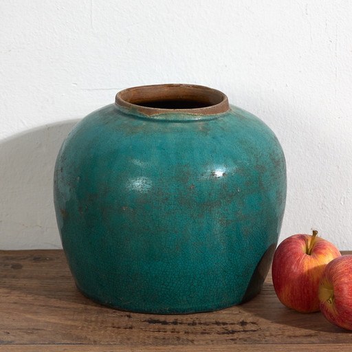 Antike türkisgrüne Vase (ca. 1820) #21