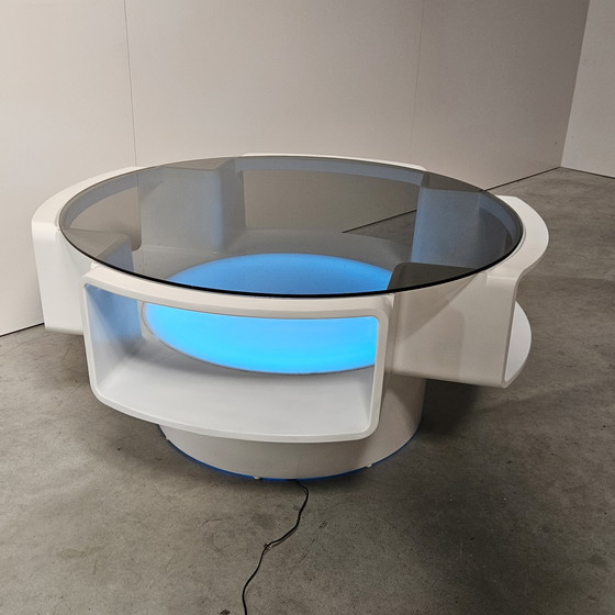 Image 1 of Tavolino da caffè Space Age Curver, illuminato