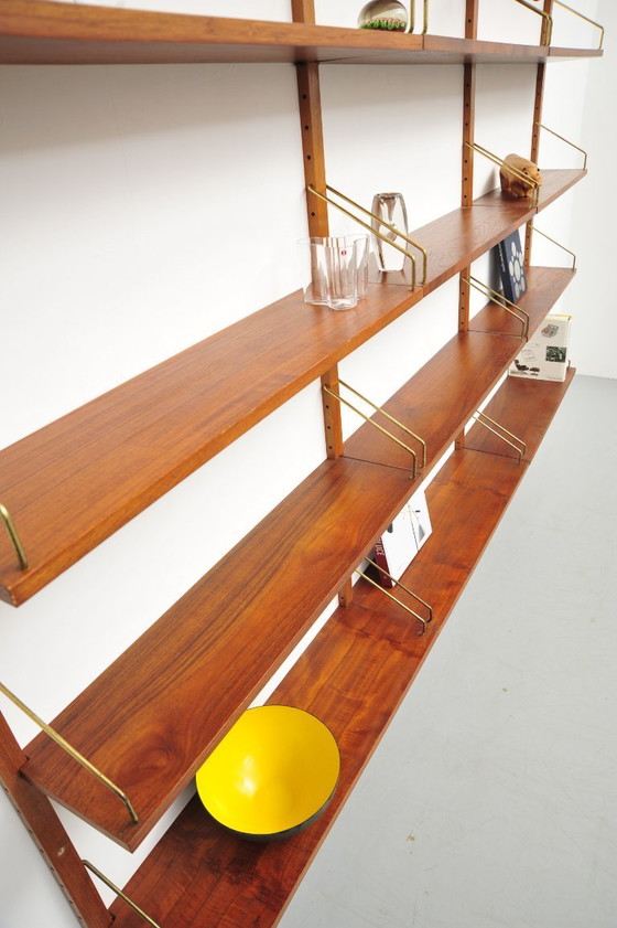 Image 1 of Estantería de pared "Royal System" de teca por Poul Cadovius para CADO (años 50)