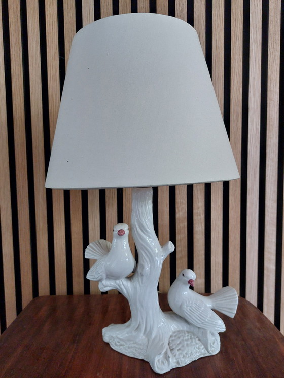 Image 1 of Vintage italiaanse keramische schemerlamp