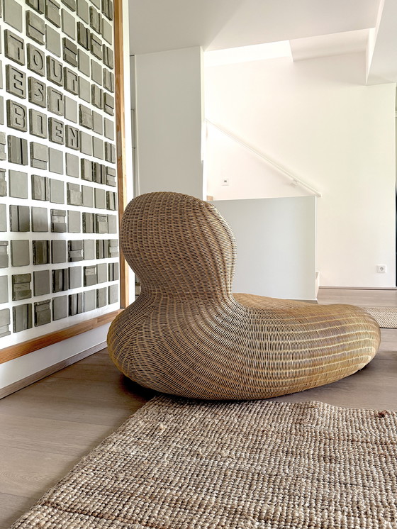 Image 1 of Vintage lounge chair. Storvik. Carl Öjerstam for Ikea. Wicker chair. Chaise longue. Wicker. Studio Design. 2001–2005
