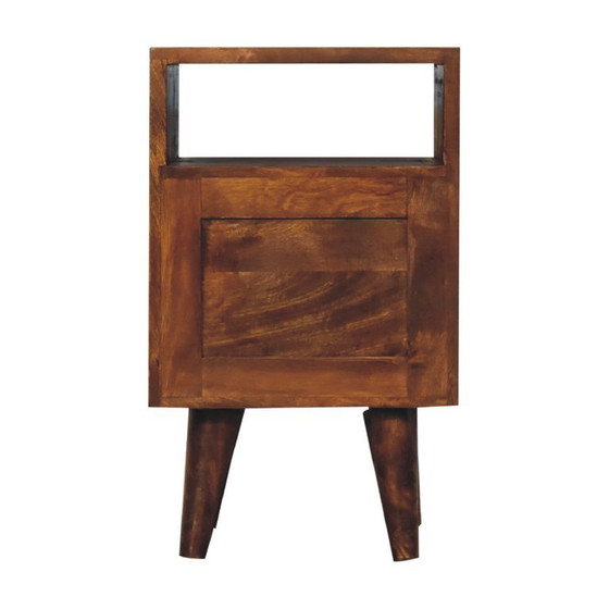 Mini Classic Chestnut Nachtkastje van Massief Mangohout – Mid-Century & Art Deco – Artisan, Wood (photo 10 of 10)