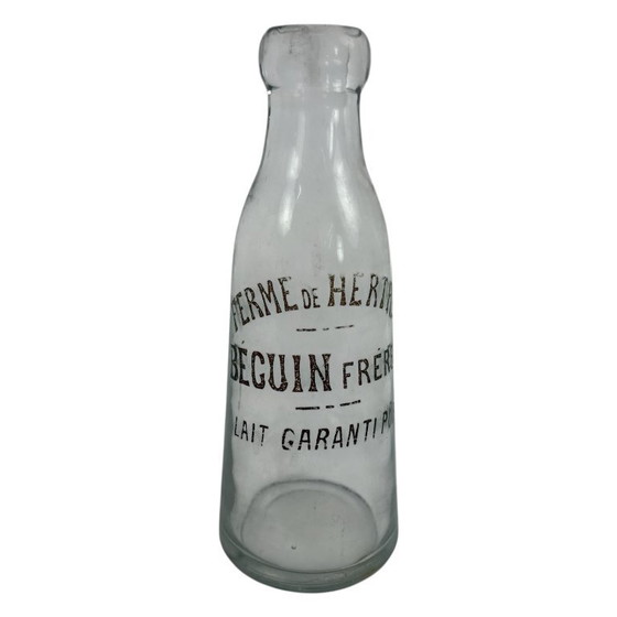 Image 1 of Collection de 42 bouteilles anciennes françaises de lait, de vin et de spiritueux