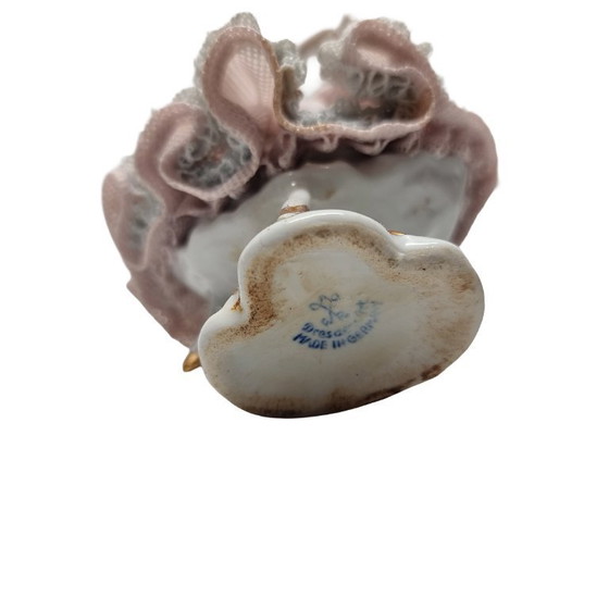 Image 1 of Vintage Duits porseleinen beeldje Dresden, 2e helft 20e eeuw